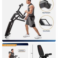 Weight Benches for Home Gym 6 Position Leg Extension Leg Curl Press Padded NEW