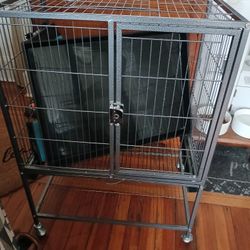 Pet cage on wheels $40. b/o