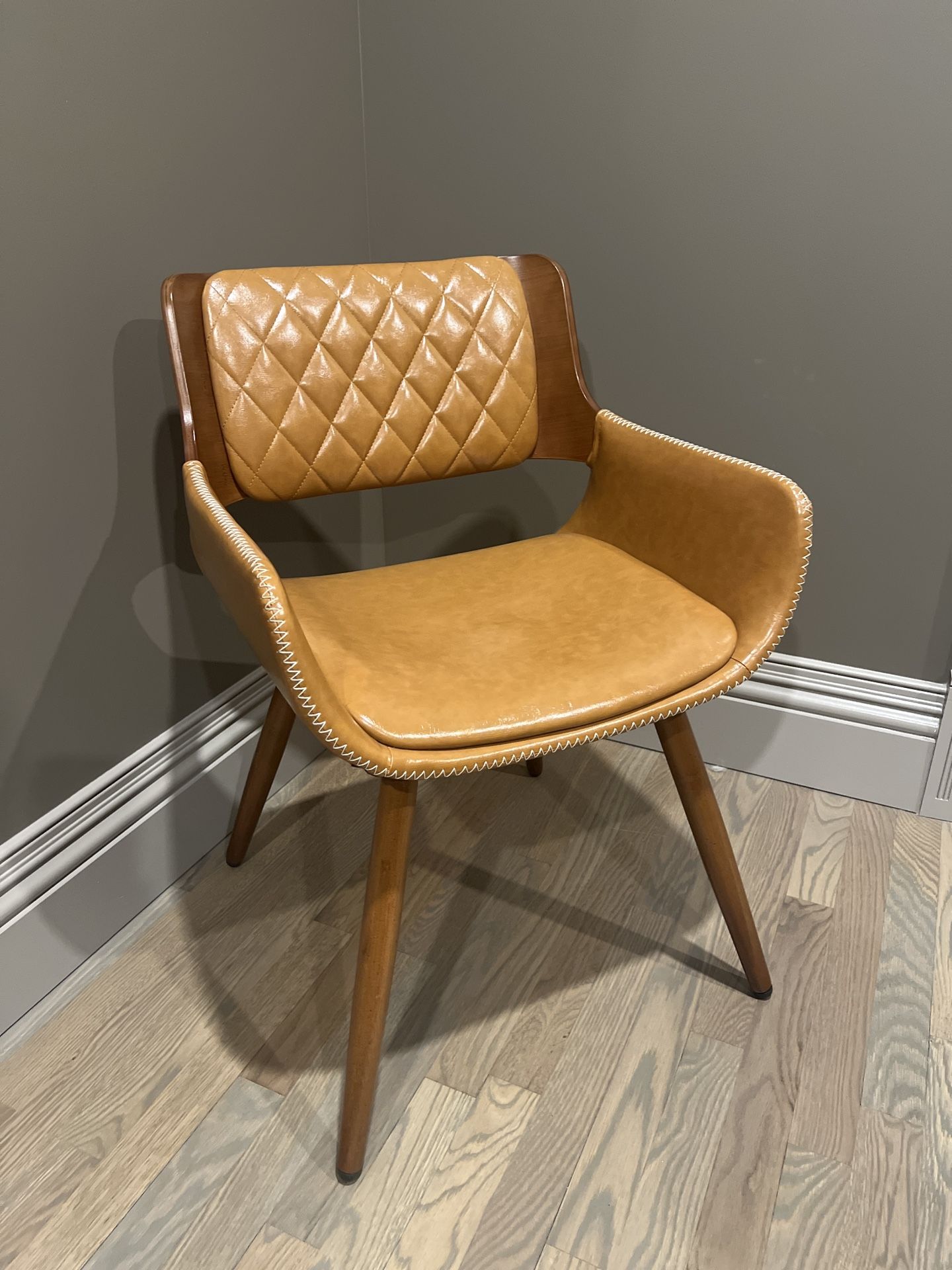 Beautiful leather chairs $125