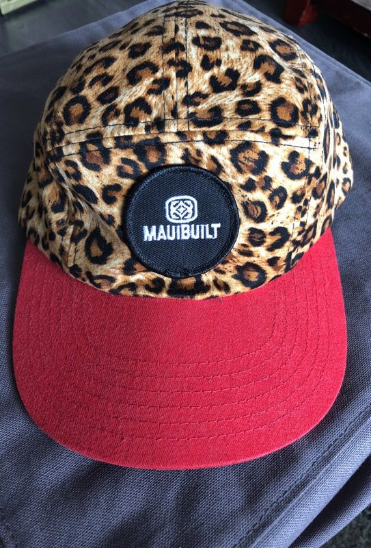 MAUI BUILT BASEBALL CAP / LEOPARD PRINT HAT / HAWAIIAN
