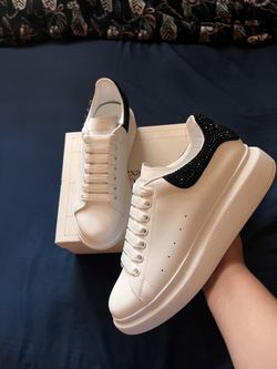 Alexander McQueen white with diamond