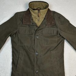 London Fog Heritage Mens Olive Green Barn Chore Jacket Size XXL