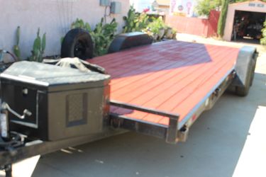 2022 utility trailer manufactured by 7 sons trailer 20’x6’9’’ two axles GVWR 7000 LB harbor freight 12,000 winch installed with 3ft ramps, title in ha