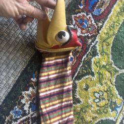 Authentic Vintage Bil Baird Red Bird Hand Puppet! From 1950!! 