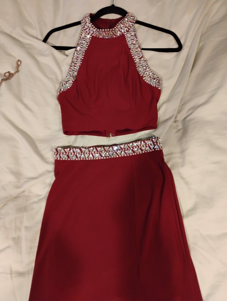 Gorgeous Sexy Formal 2 Two Piece Dress