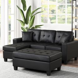🚨SHOP NOW🚨SECTIONAL WITH OTTOMAN🚨