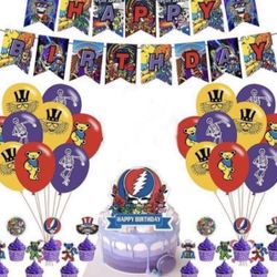 Grateful Birthday Party Supplies 