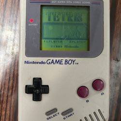 Nintendo Game Boy With Tetris Game
