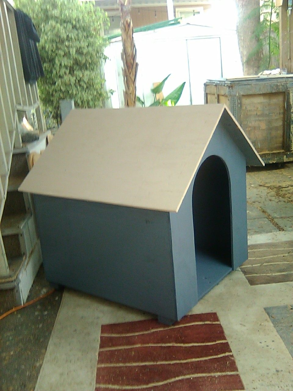 New wood dog house