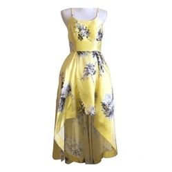 Yellow Floral Dress Size 7