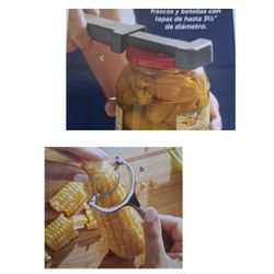 Princess House  Abridor De Frascos Y  Rebanador De Elote