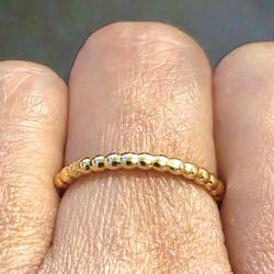 💕 18k Gold Bubble Ring- Size 7