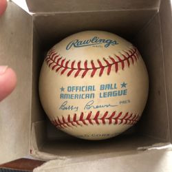 1985-89 OFFICIAL BALL AMERICAN LEAGUE BASEBALL IN BOX