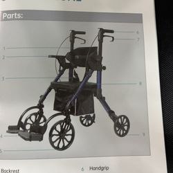Walker Rollator Wheelchair Light - Brand New