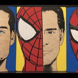 All Spider-Man With their own individual mask sketch