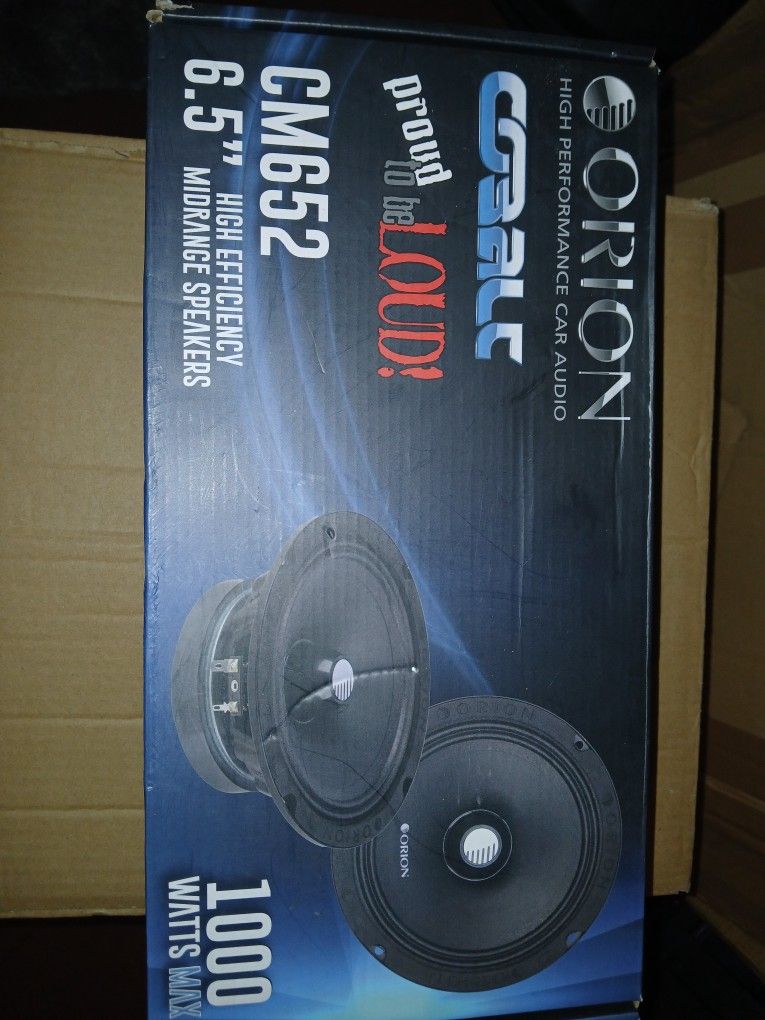 Orion 1000w 6.5 Loud Mids Brand New $80firm Price Pickup Only Serious Buyers Please Yes It Is Avaliable