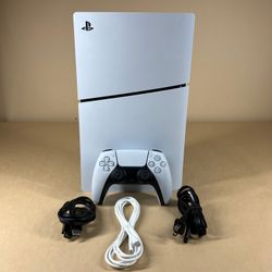 Sony PlayStation 5 Slim Disc Edition PS5 1TB White Gaming Console CFI-2015