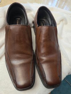 Structure brown leather loafers