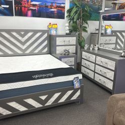 Stunning White Marbel 5pc Bedroom Furniture Set Available (Limited Time Only) $599 DONT MISS OUT👍
