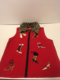 Merry & Bright Shoe Christmas Sweater Vest