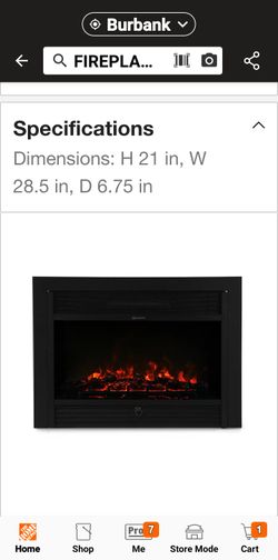 28 Inch Wide ELECTRIC fireplace with Remote Control 