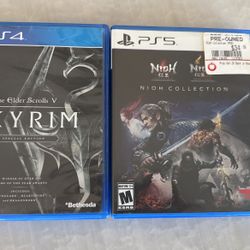 PS4/PS5 Games - Skyrim & Nioh