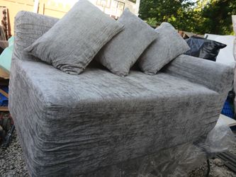 New Corner Sectional Couch, Modern Comfort Upholstered Sofa Living Room, 54" and 3 Pillows,