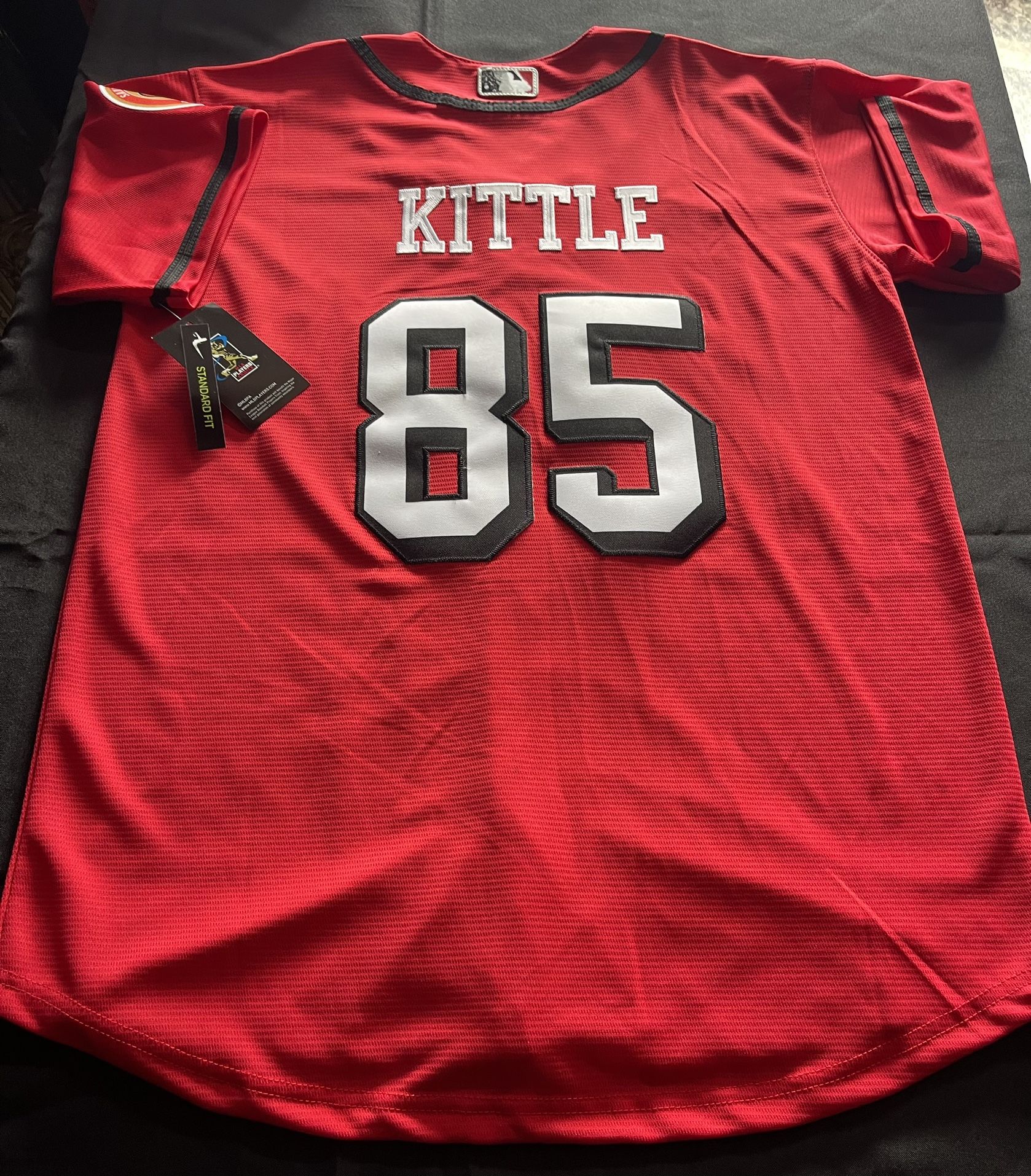 #85 Kittle Red Baseball 49ers Jersey!!!!!