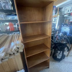 Tall Wood Bookcase