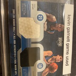 Kevin Garnett Game Used