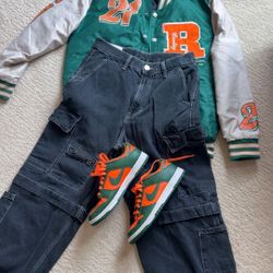 Men’s Pacsun Varsity Bomber Jacket distorted reality