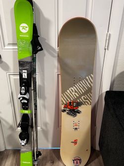 Snowboard and ski