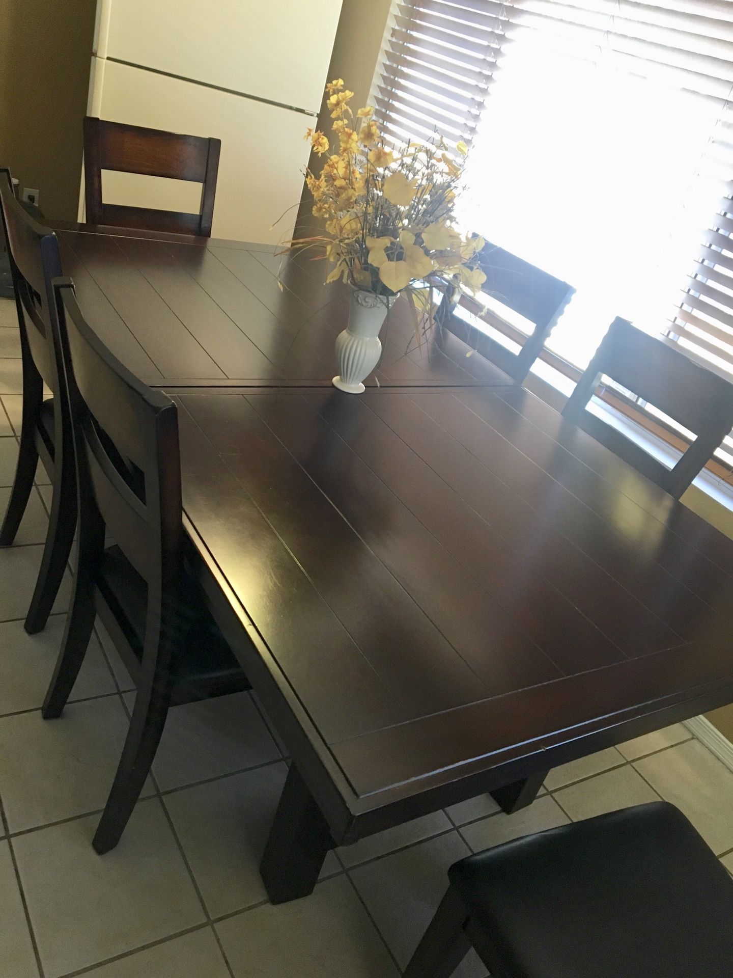 Six chair dining room table