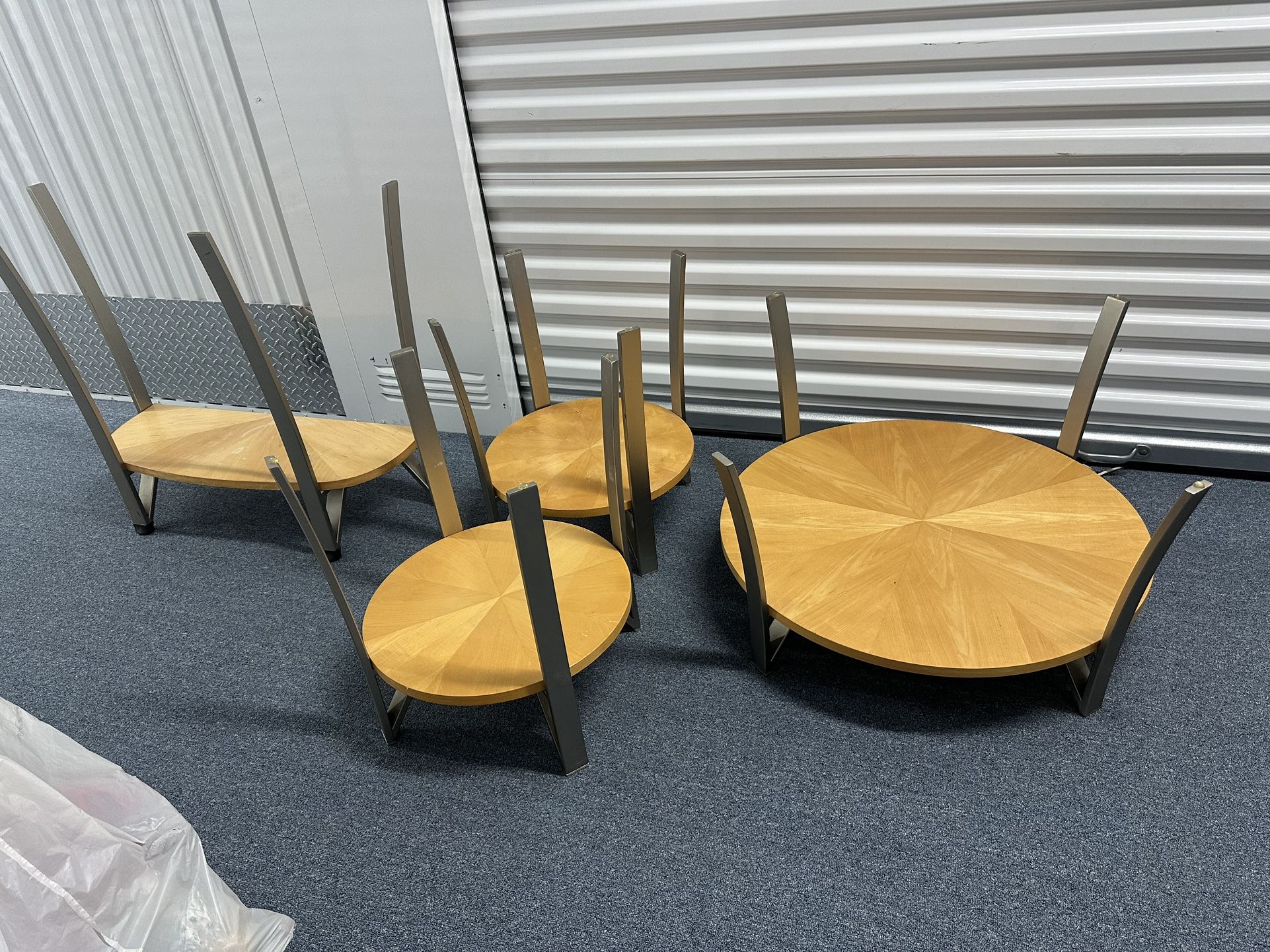 Glass, Coffee Table, Glass, End, Table Set.