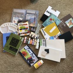 New & Used Bundle of Art Supplies