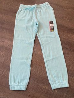 New girls teal blue sweat pants size 7/8 by Atjletic works #6