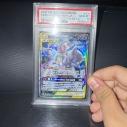 Mewtwo Mew Tag team GX PSA 10 INDONESIAN