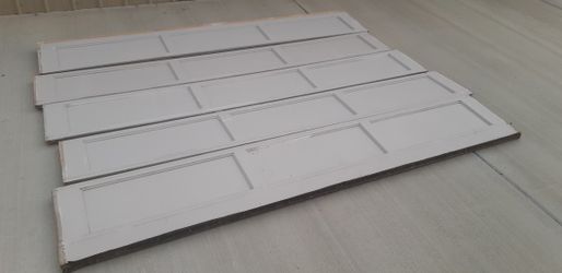 Used wood garage door