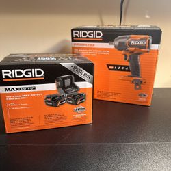 Ridgid impact wrench And  2 batteries