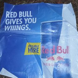 Red Bull Vinyl Sun Shielding Sign