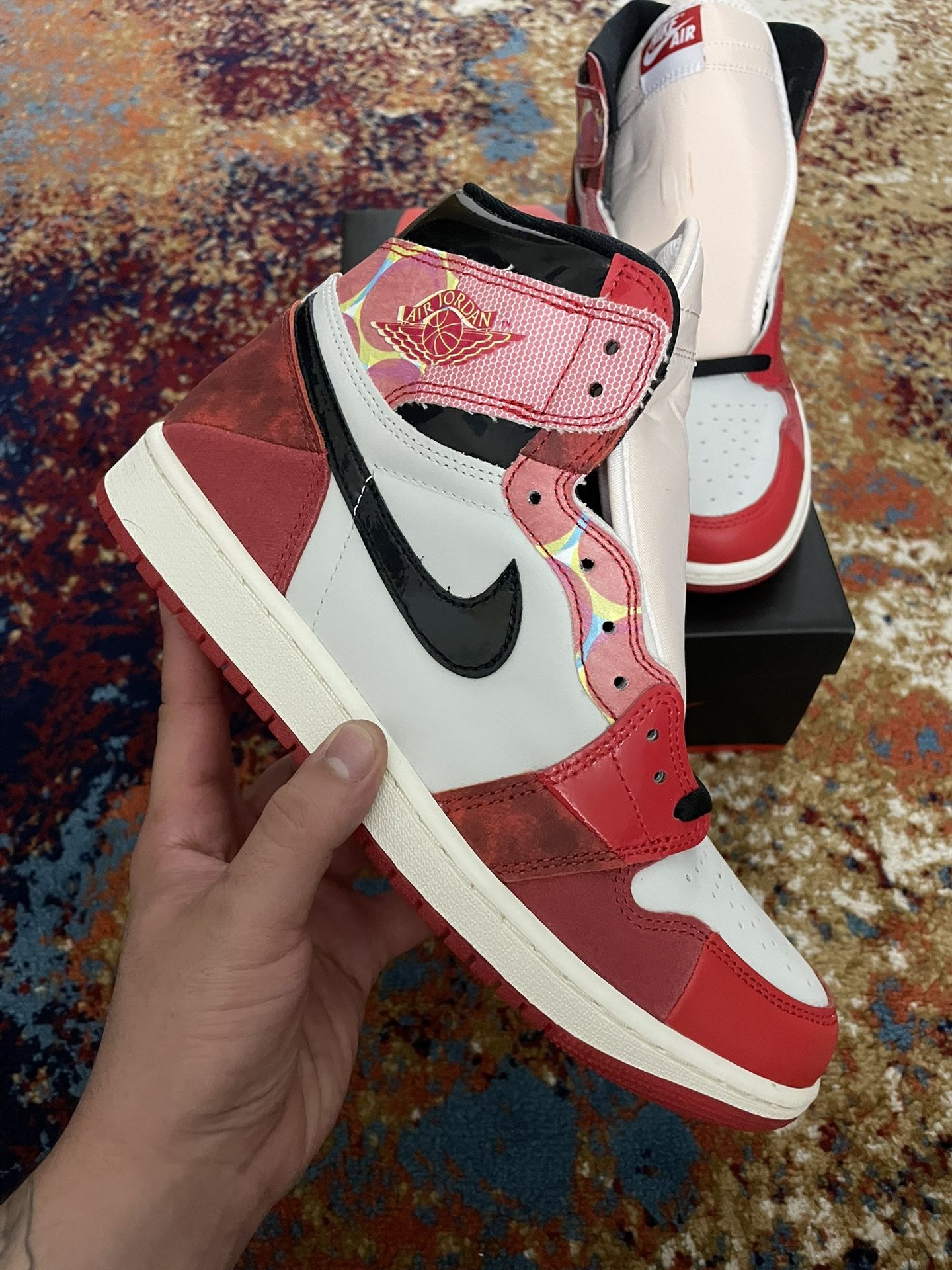 Jordan Retro 1 Spiderman into The spiderverse