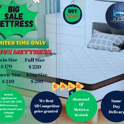 🔥🔥TWIN,FULL,QUEEN AND KING MATTRESS STARTING AT $150‼️A SET BEST PRICE IN TOWN BEST PRICE ON  BRAND NEW PLUSH TOP MATTRESS ORTHOPEDIC 🔥🔥

