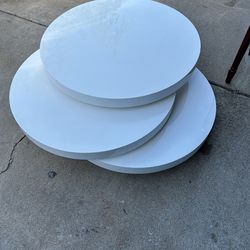 Coffee table rotating