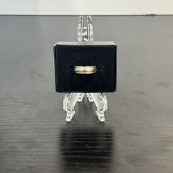 Zales 10 K White Gold  Wedding Band 