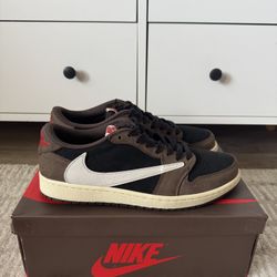 Jordan 1 Low Travis Scott Mocha - Size 10 (Worn Twice) OG ALL