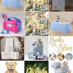12 Piece Baby Shower Balloon Party  Decoration Lot decoraciones Fiesta 