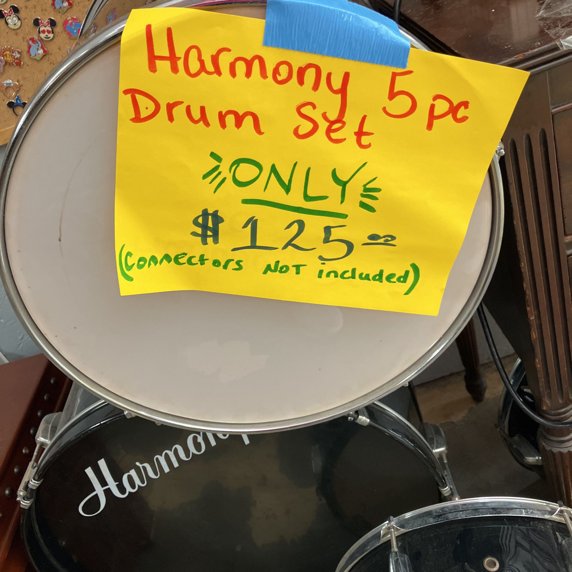 Harmony 5 Pc Drum Set Connectors Not Included 
