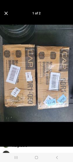 New in Box Rubber Hexagon Dumbbells-50lbs
Cash or Zelle