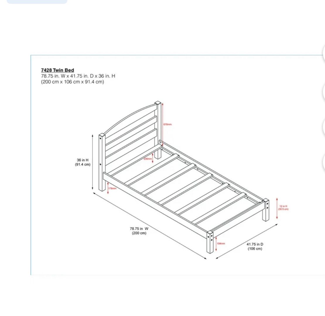 Twin Bed( New) Furniture