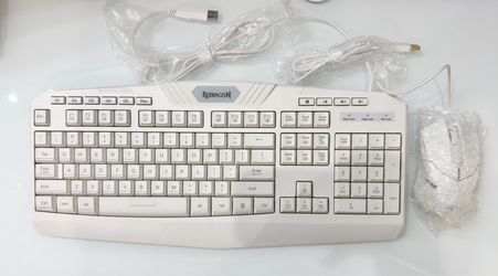 Redragon Gaming Keyboard & Mouse Combo – White (Model: RDS101W)